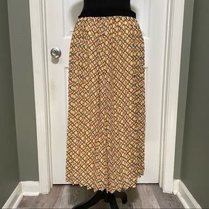 DR2 by Daniel Rainn Midi Skirt Abstract Plaid - 70’s vibe - Size M